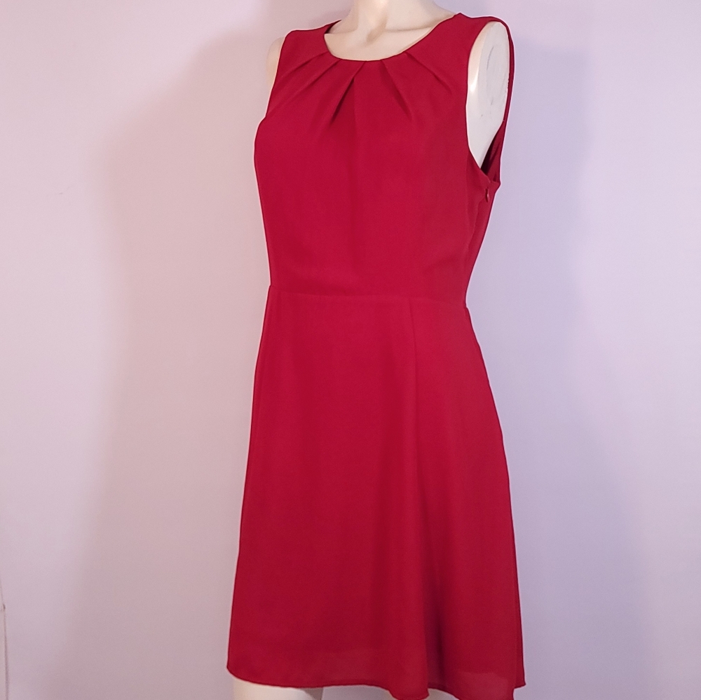 Charming Charlie Red Sleeveless Mini Dress SZ Med